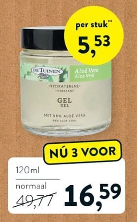 Holland & Barrett Aloe vera gel 120ml aanbieding