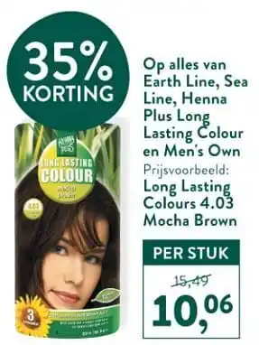 Holland & Barrett Long lasting colours 4.03 mocha brown aanbieding