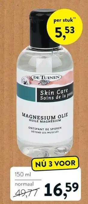 Holland & Barrett Magnesium olie 150ml aanbieding