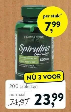 Spirulina spiruline 500mg