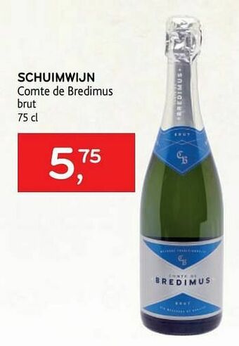 Alvo Schuimwijn comte de bredimus brut aanbieding