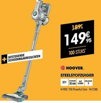 Electro Depot Hoover steelstofzuiger h-free 700 powerful care aanbieding