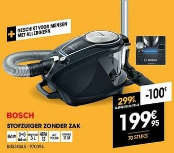 Electro Depot Bosch stofzuiger zonder zak bgs5ksils aanbieding