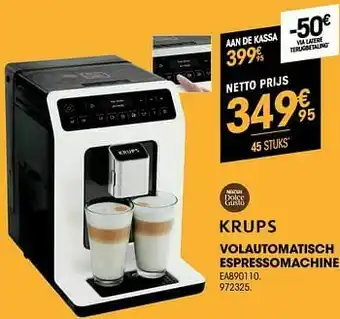 Electro Depot Krups volautomatisch espressomachine ea890110 aanbieding