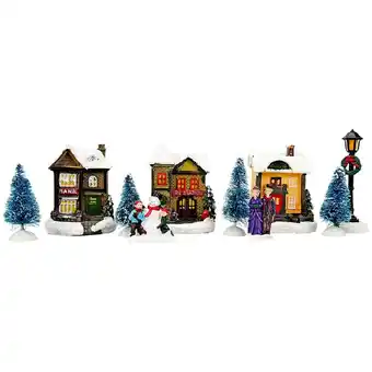 Action Kerstdorp met ledverlichting aanbieding