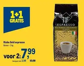 Makro Rioba gold espresso aanbieding