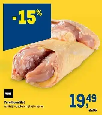 Makro Parelhoenfilet aanbieding