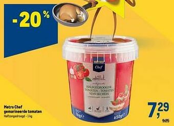 Makro Metro chef gemarineerde tomaten aanbieding