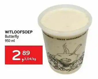 Witloofsoep butterfly