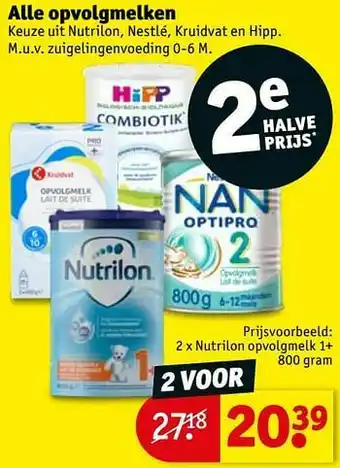 Kruidvat Nutrilon opvolgmelk 1+ aanbieding