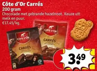 Kruidvat Côte d’or carrés aanbieding
