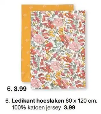 Zeeman Ledikant hoeslaken 60x120cm aanbieding