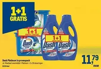 Makro Dash vloeibaar wasmiddel - platinum aanbieding