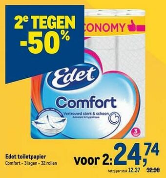Makro Edet toiletpapier aanbieding
