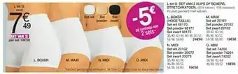 Damart Set van 2 slips mini aanbieding