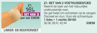 Damart Set van 2 voetkussentjes aanbieding