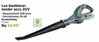 GAMMA Lux bladblazer zonder accu 20v aanbieding