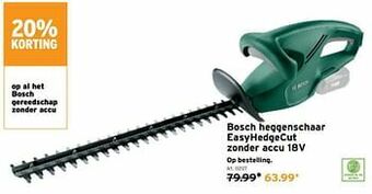 GAMMA Bosch heggenschaar easyhedgecut zonder accu 18v aanbieding
