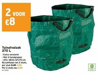 GAMMA Tuinafvalzak aanbieding