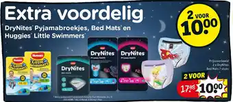DryNites Pyjamabroekjes, Bed Mats en Huggies Little Swimmers