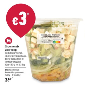 Delhaize Groentemix voor soep aanbieding
