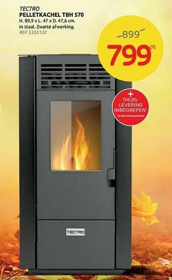 Brico Pelletkachel tbh 570 aanbieding