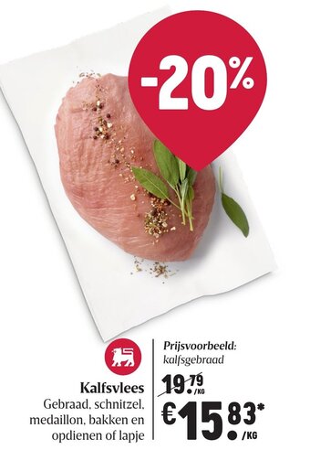 Delhaize Kalfsvlees aanbieding