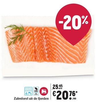 Delhaize Zalmforel uit de fjorden aanbieding