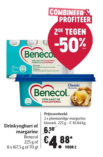 Delhaize Drinkyoghurt of margarine aanbieding