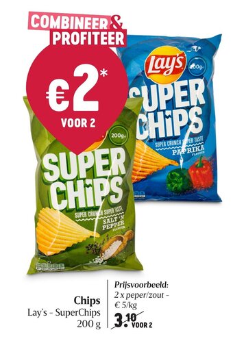 Delhaize Chips Lay's aanbieding