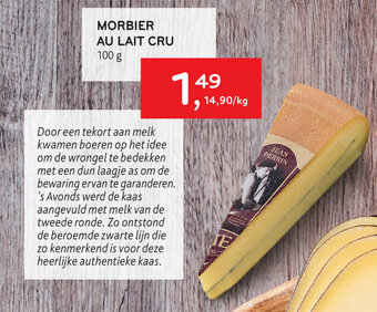 Morbier Au Lait cru 100g