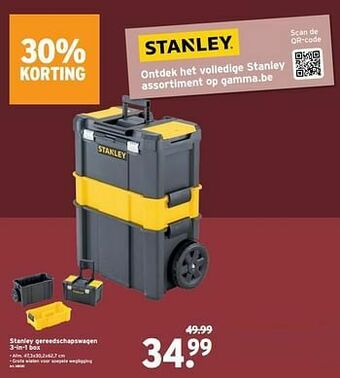 Stanley gereedschapswagen 3-in-1 box