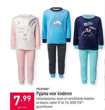 ALDI Pyjama voor kinderen aanbieding