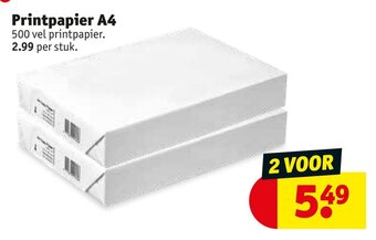 Kruidvat Printpapier A4 aanbieding