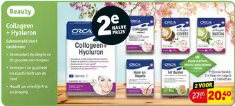 Kruidvat Beauty Collageen + Hyaluron 2 x Haar en nagels 45 tabletten aanbieding