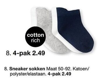 Zeeman Sneaker sokken aanbieding
