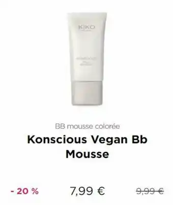 Kiko Kiko Konscious Vegan Bb Mousse aanbieding