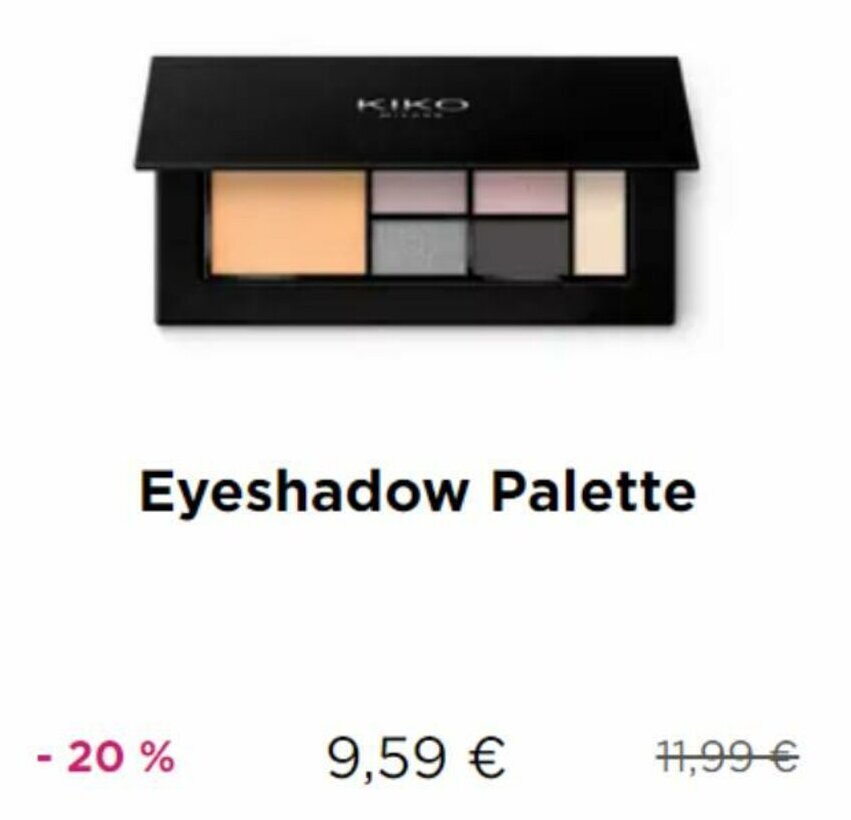 Kiko Eyeshadow Palette promotie bij Kiko