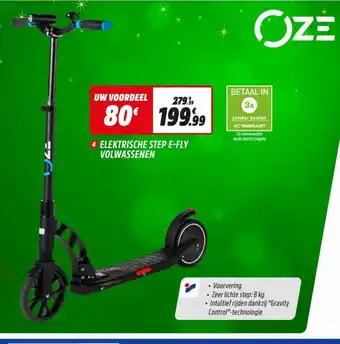 Intersport Oze Elektrische step E-Fly Volwassenen aanbieding