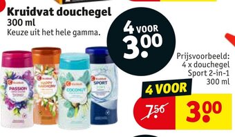 Kruidvat Kruidvat douchegel 300 ml aanbieding