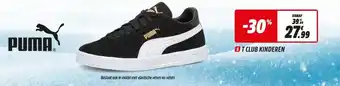 Intersport Puma sneakers T Club kinderen aanbieding