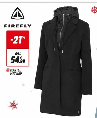 Intersport Firefly Mantel met kap aanbieding