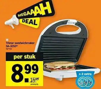 Albert Heijn Tristar sandwichmaker sa-3050 aanbieding