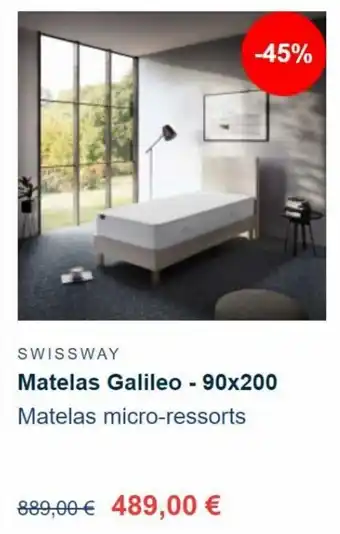 SwissWay Matelas Galileo 90*200