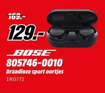 MediaMarkt Bose 805746-0010 Draadloze Sport Oortjes aanbieding