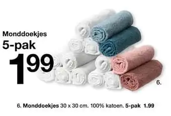 Monddoekjes 30x30cm