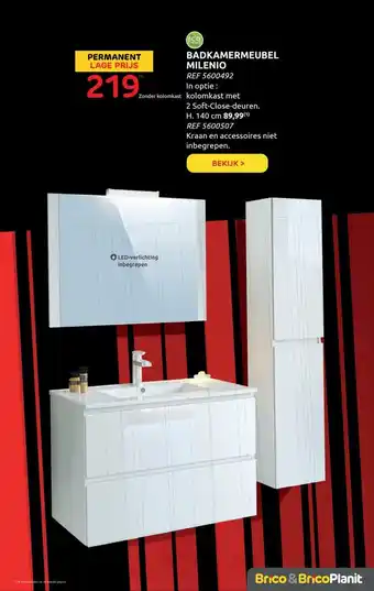 BricoPlanit Badkamermeubel Milenio aanbieding