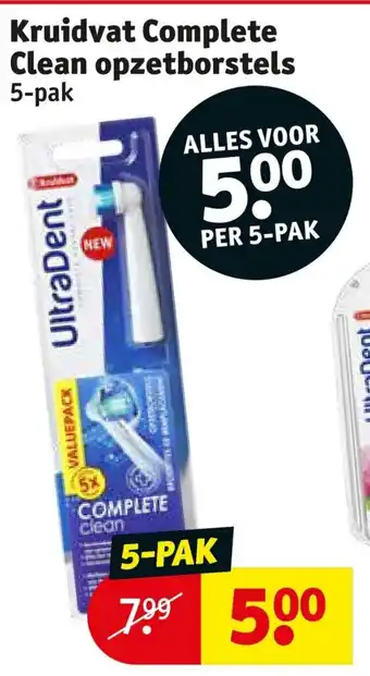 Kruidvat Kruidvat Complete Clean opzetborstels 5-pak aanbieding