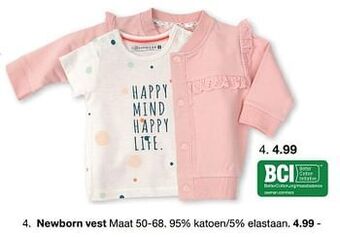 Zeeman Newborn vest aanbieding
