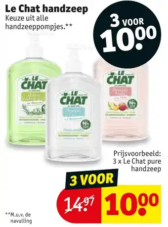 Kruidvat Le Chat handzeep aanbieding